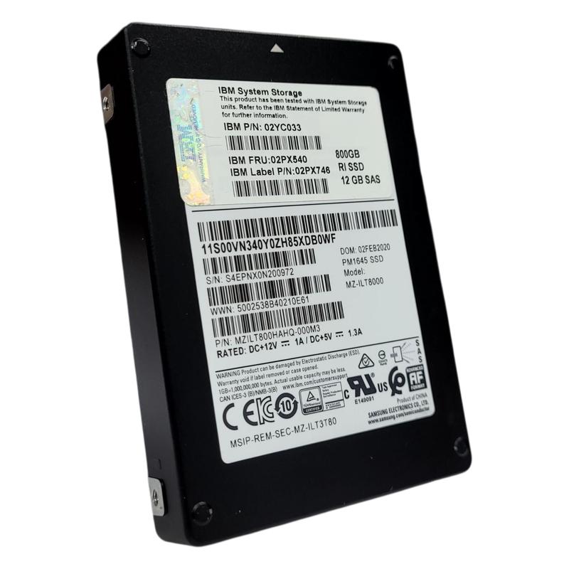 Ssd 800gb Ibm Sas 12gbs 2.5 02px540 V5000 v5000e v5030e - HD